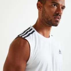 Camiseta Sin Mangas ADIDAS Aeroready Blanco -tienda de equipos de fitness camiseta sin mangas adidas aeroready blanco 2