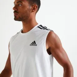 Camiseta Sin Mangas ADIDAS Aeroready Blanco -tienda de equipos de fitness camiseta sin mangas adidas aeroready blanco 3