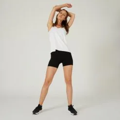 Domyos Camiseta Sin Mangas Fitness 100 Mujer Blanco 11 Domyos Camiseta Sin Mangas Fitness 100 Mujer Blanco -tienda de equipos de fitness camiseta sin mangas fitness 100 mujer blanco 4