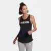 Camiseta Sin Mangas Fitness Linear Adidas Mujer Negro -tienda de equipos de fitness camiseta sin mangas fitness linear adidas mujer negro