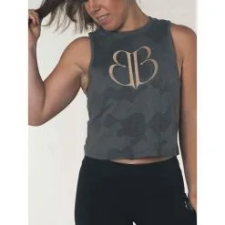 Camiseta Sin Mangas Mujer Banbroken Gris -tienda de equipos de fitness camiseta sin mangas mujer banbroken gris 2