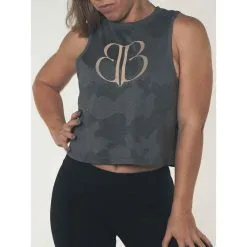 Camiseta Sin Mangas Mujer Banbroken Gris -tienda de equipos de fitness camiseta sin mangas mujer banbroken gris 3