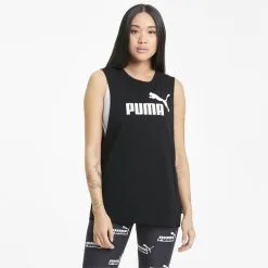 Camiseta Sin Mangas Mujer PUMA Cut Off Essentials Logo Negro 9 Camiseta Sin Mangas Mujer PUMA Cut Off Essentials Logo Negro -tienda de equipos de fitness camiseta sin mangas mujer puma cut off essentials logo negro 1