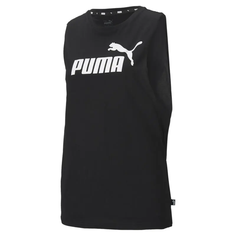 Camiseta Sin Mangas Mujer PUMA Cut Off Essentials Logo Negro 3 Camiseta Sin Mangas Mujer PUMA Cut Off Essentials Logo Negro