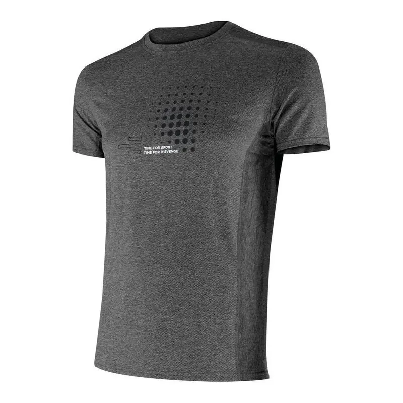 R-EVENGE Camiseta Técnica Manga Corta Hombre Fitness Running Cardio Gris 3 R-EVENGE Camiseta Técnica Manga Corta Hombre Fitness Running Cardio Gris