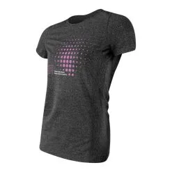 R-EVENGE Camiseta Técnica Manga Corta Mujer Fitness Running Cardio Gris -tienda de equipos de fitness camiseta tecnica manga corta mujer fitness running cardio gris 1