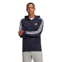 ADIDAS Chaqueta Con Capucha Essentials Fleece 3 Bandas 9 ADIDAS Chaqueta Con Capucha Essentials Fleece 3 Bandas -tienda de equipos de fitness chaqueta con capucha essentials fleece 3 bandas 2