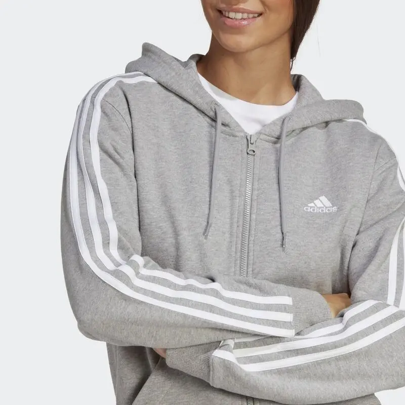 ADIDAS Chaqueta Con Capucha Essentials French Terry Regular 3 Bandas 7 ADIDAS Chaqueta Con Capucha Essentials French Terry Regular 3 Bandas - Imagen 5