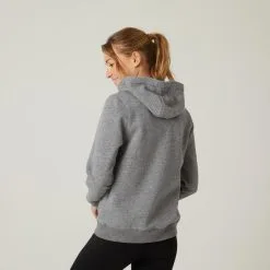 Chaqueta Fitness Con Capucha Mujer Domyos 500 Gris -tienda de equipos de fitness chaqueta fitness con capucha mujer domyos 500 gris 1