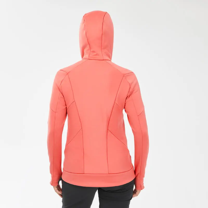 Chaqueta Polar De Montaña Y Trekking Con Capucha Mujer Quechua MH520 Naranja 4 Chaqueta Polar De Montaña Y Trekking Con Capucha Mujer Quechua MH520 Naranja - Imagen 2