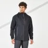 CHAQUETA RUNNING HOMBRE IMPERMEABLE CORTAVIENTO - KIPRUN RAIN+ NEGRO -tienda de equipos de fitness chaqueta running hombre impermeable cortaviento kiprun rain negro