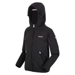 Regatta Chaqueta Softshell Maxwell Jaspeada Para Niños/Niñas Negro -tienda de equipos de fitness chaqueta softshell maxwell jaspeada para niosnias negro 3
