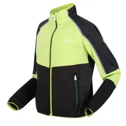 Regatta Chaqueta Softshell Oberon V Para Niños/Niñas Kiwi Llamativo, Negro -tienda de equipos de fitness chaqueta softshell oberon v para niosnias kiwi llamativo negro 2