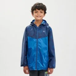 Chubasquero De Montaña Y Trekking Niños 7-15 Años Quechua MH150 -tienda de equipos de fitness chubasquero de montaa y trekking nios 7 15 aos quechua mh150 5
