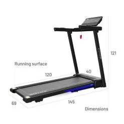 BODYTONE Cinta De Correr Plegable Con Pantalla LED, MP3, 9 Programas, 14 Km/h XTA -tienda de equipos de fitness cinta de correr plegable con pantalla led mp3 9 programas 14 kmh xta 2