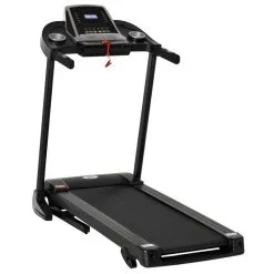 Cinta De Correr Y Andar Plegable 12,8 Km/h HOMCOM 142x66x127 Cm Negro