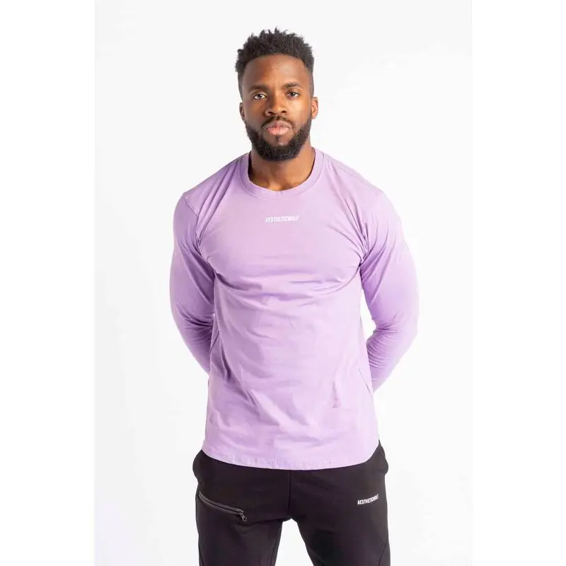 AESTHETIC WOLF Core Scoop Camisa De Manga Larga - Fitness - Hombre - Roja 7 AESTHETIC WOLF Core Scoop Camisa De Manga Larga - Fitness - Hombre - Roja - Imagen 5