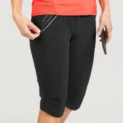 Corsario De Montaña Y Trekking Mujer Quechua MH500 Negro -tienda de equipos de fitness corsario de montaa y trekking mujer quechua mh500 negro 3