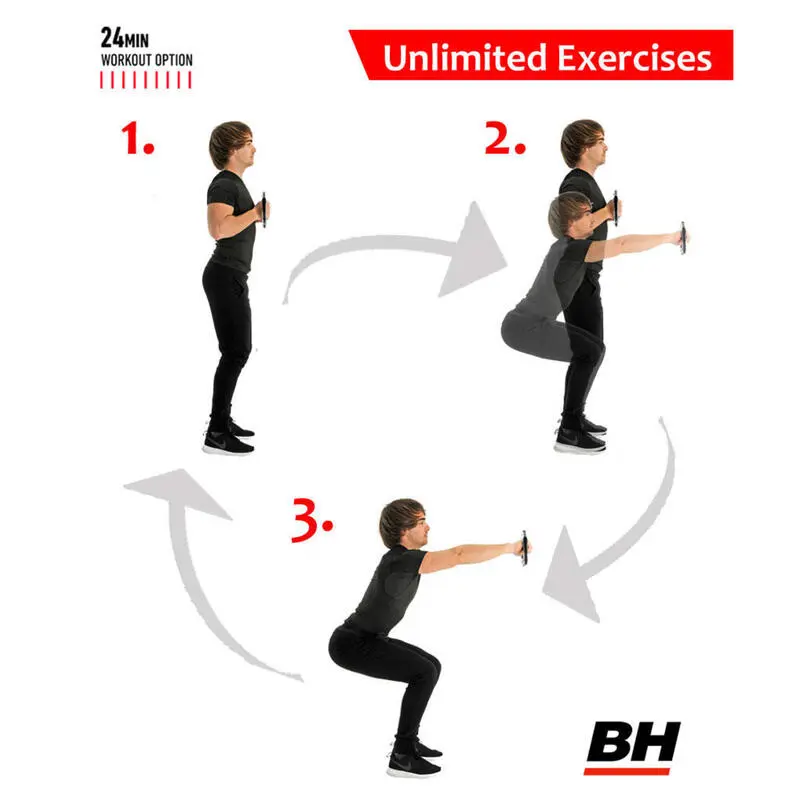 BH Fitness Entrenamiento De Intensidaad HIIT Unlimited 8 Lbs DB300 Tonificador Peso 4Lbs 4 BH Fitness Entrenamiento De Intensidaad HIIT Unlimited 8 Lbs DB300 Tonificador Peso 4Lbs - Imagen 2