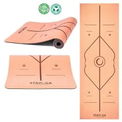 STAYOGA Esterilla De Yoga Alineaciones 7 Chakras - Corcho HQ Y Goma Orgánica Reciclable -tienda de equipos de fitness esterilla de yoga alineaciones 7 chakras corcho hq y goma organica reciclable 3