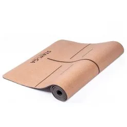 STAYOGA Esterilla De Yoga Alineaciones 7 Chakras - Corcho HQ Y Goma Orgánica Reciclable -tienda de equipos de fitness esterilla de yoga alineaciones flor de la vida corcho y goma reciclable