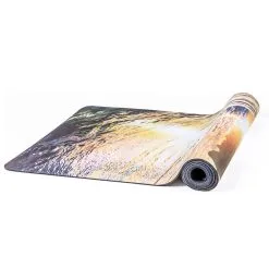 STAYOGA Esterilla De Yoga Bikram Suede Sunset - Para Bikram (Hot Yoga). Ante Orgánico -tienda de equipos de fitness esterilla de yoga bikram suede wave para bikram hot yoga ante organico