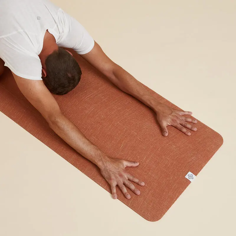 KIMJALY Esterilla De Yoga Yute Caucho Natural Ecodiseñada 4 mm Naranja 4 KIMJALY Esterilla De Yoga Yute Caucho Natural Ecodiseñada 4 mm Naranja - Imagen 2