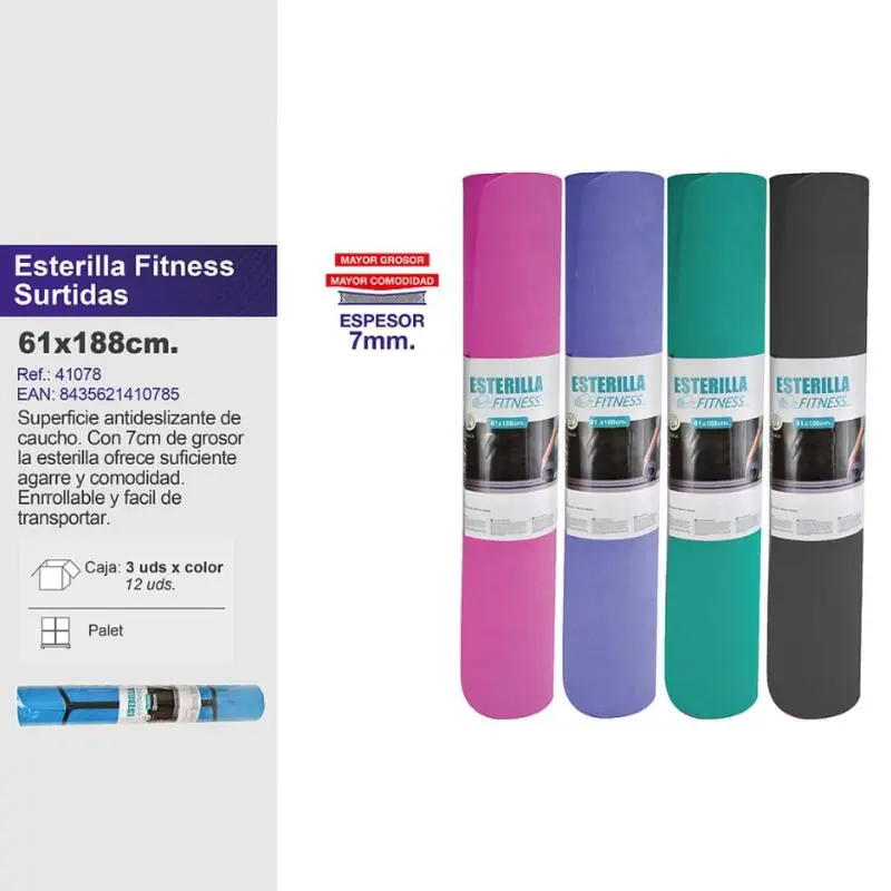 Esterilla Yoga 188x61 Cm 7 Mm Grosor Fitness Tech Rosa 7 Esterilla Yoga 188x61 Cm 7 Mm Grosor Fitness Tech Rosa - Imagen 5