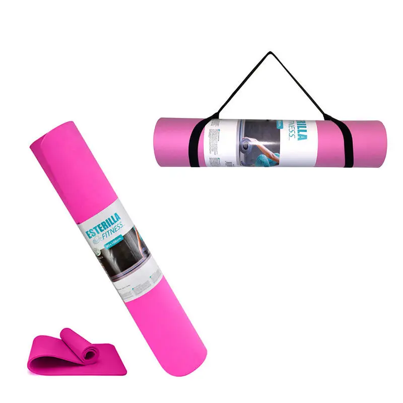 Esterilla Yoga 188x61 Cm 7 Mm Grosor Fitness Tech Rosa 3 Esterilla Yoga 188x61 Cm 7 Mm Grosor Fitness Tech Rosa