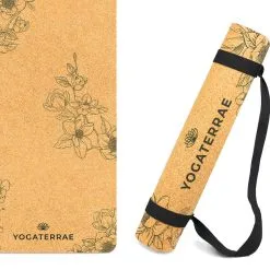 YOGATERRAE Esterilla Yoga Corcho Y Caucho Natural MAGNOLIAS + Correa + Bolsa De Transporte 9 YOGATERRAE Esterilla Yoga Corcho Y Caucho Natural MAGNOLIAS + Correa + Bolsa De Transporte -tienda de equipos de fitness esterilla yoga corcho y caucho natural magnolias correa bolsa de transporte 2