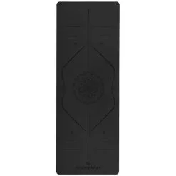 YOGATERRAE Esterilla Yoga Negro PU Y Caucho Natural MANDALA LINEA DE CUERPO -tienda de equipos de fitness esterilla yoga negro pu y caucho natural mandala linea de cuerpo 3