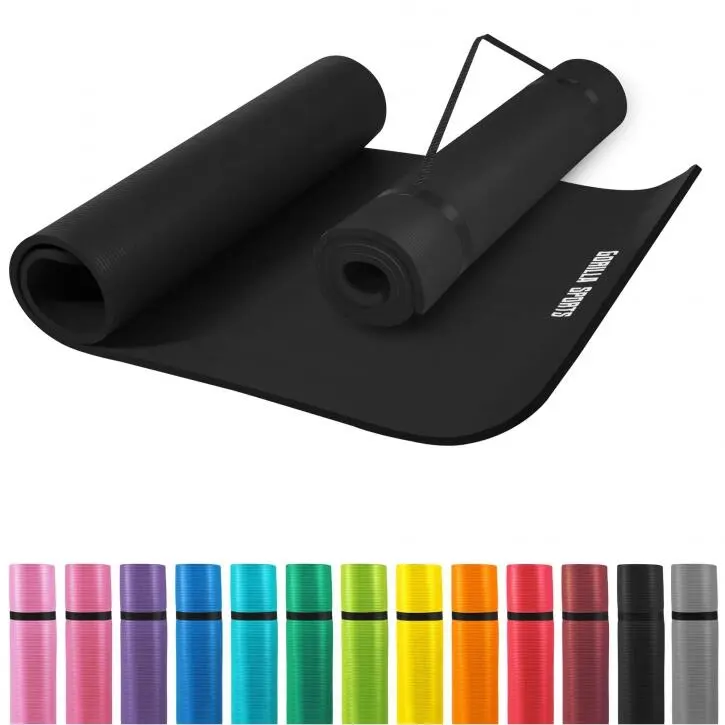 Esterilla Yoga Pilates Gorilla Sports Negro 190cm X 100cm X1,5Cm 7 Esterilla Yoga Pilates Gorilla Sports Negro 190cm X 100cm X1,5Cm - Imagen 5