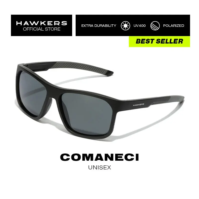 HAWKERS Gafas De Sol Para Hombre Y Mujer BLACK DARK POLARIZED - COMANECI 3 HAWKERS Gafas De Sol Para Hombre Y Mujer BLACK DARK POLARIZED - COMANECI