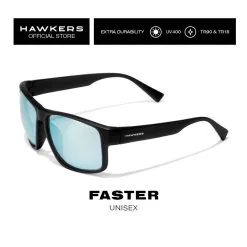 HAWKERS Gafas De Sol Para Hombres Y Mujeres FASTER Black Dark -tienda de equipos de fitness gafas de sol para hombres y mujeres faster black blue chrome