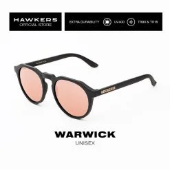 HAWKERS Gafas De Sol Para Hombres Y Mujeres WARWICK Carbon Black Chrome -tienda de equipos de fitness gafas de sol para hombres y mujeres warwick carbon black rose gold