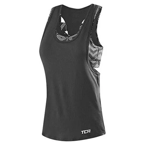 TCA Impulse Camiseta De Tirantes Y Sujetador 2 En 1 Con Copas Extraíbles Para Mujer 3 TCA Impulse Camiseta De Tirantes Y Sujetador 2 En 1 Con Copas Extraíbles Para Mujer