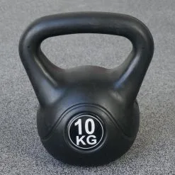 IVOL Kettlebell 10 Kg - Plástico - Para Uso Interior Y Exterior - Negro -tienda de equipos de fitness kettlebell 10 kg plastico para uso interior y exterior negro 1