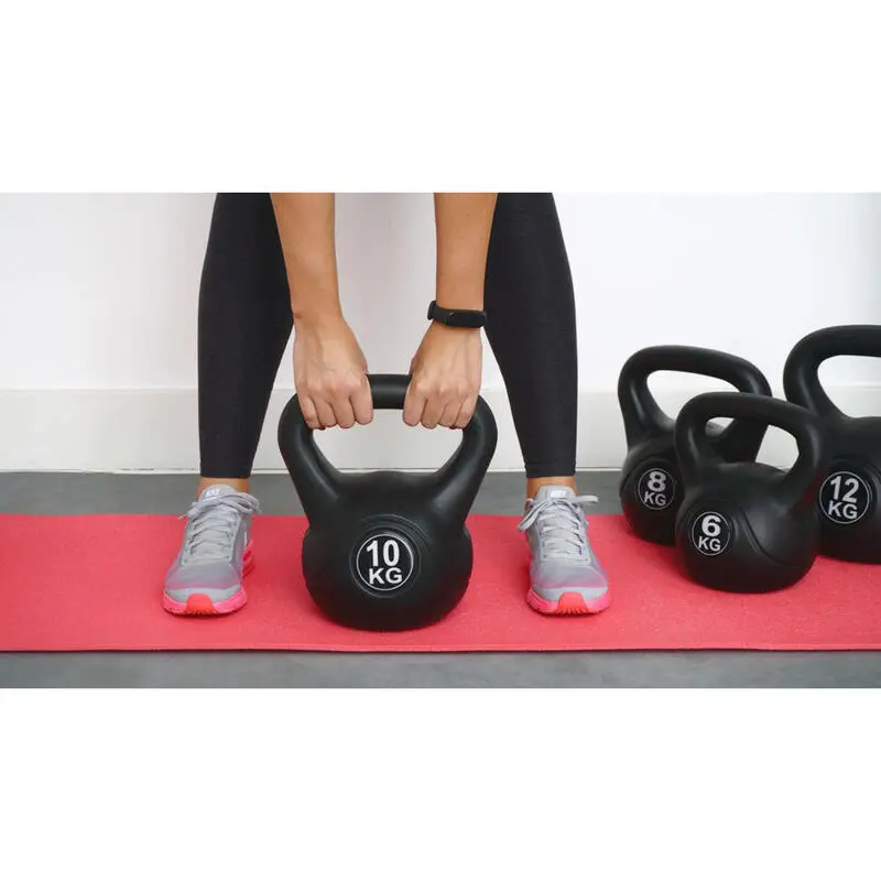 IVOL Kettlebell 6 Kg - Plástico - Para Uso Interior Y Exterior - Negro 5 IVOL Kettlebell 6 Kg - Plástico - Para Uso Interior Y Exterior - Negro - Imagen 3