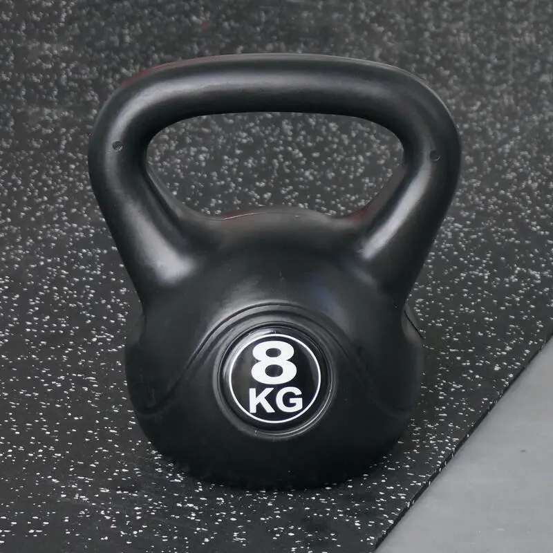 IVOL Kettlebell 8 Kg - Plástico - Para Uso Interior Y Exterior - Negro 7 IVOL Kettlebell 8 Kg - Plástico - Para Uso Interior Y Exterior - Negro - Imagen 5
