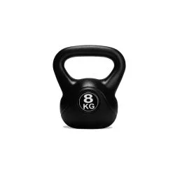 Virtufit Kettlebell - Cloruro De Polivinilo - Negro - 8 Kg -tienda de equipos de fitness kettlebell cloruro de polivinilo negro 8 kg 1