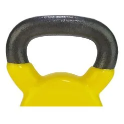 Tunturi Kettlebell - Vinilo - 6 Kg - Amarillo -tienda de equipos de fitness kettlebell vinilo 6 kg amarillo 2
