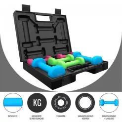 Kit Mancuernas Aerobic Fitness Gorilla Sports 12 Kg Con Estuche -tienda de equipos de fitness kit mancuernas aerobic fitness gorilla sports 12 kg con estuche 3