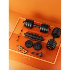 FED Kit Mancuernas V2 + Barra + Pesa Rusa , 40kg -tienda de equipos de fitness kit mancuernas v2 barra pesa rusa 40kg 1