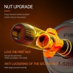 FED Kit Mancuernas V2 + Barra + Pesa Rusa , 40kg -tienda de equipos de fitness kit mancuernas v2 barra pesa rusa 40kg 4