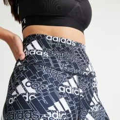 Leggings 7/8 Fitness Cardio Brand Love Adidas Mujer Negro -tienda de equipos de fitness leggings 78 fitness cardio brand love adidas mujer negro 3