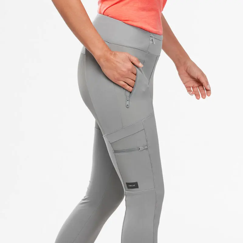 Forclaz LEGGINGS DE TREKKING Y VIAJE RESISTENTES - TRAVEL 500 - GRIS CLARO - MUJER 6 Forclaz LEGGINGS DE TREKKING Y VIAJE RESISTENTES - TRAVEL 500 - GRIS CLARO - MUJER - Imagen 4