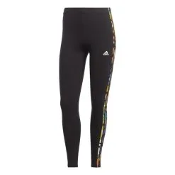 Leggings Fitness Adidas Mujer Negro Estampado Floral -tienda de equipos de fitness leggings fitness adidas mujer negro estampado floral 4