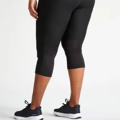 Leggings Fitness Talla Grande Con Bolsillo Teléfono Domyos Negro -tienda de equipos de fitness leggings fitness talla grande con bolsillo telefono domyos negro 1