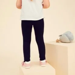 Leggings Mallas Algodón Bebés Domyos 100 Negro -tienda de equipos de fitness leggings mallas algodon bebes domyos 100 negro 1