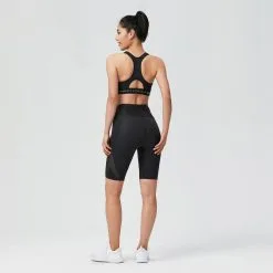 Leggings Mallas Ciclistas Moldeadoras Mujer Domyos FST 921 Negro 8 Leggings Mallas Ciclistas Moldeadoras Mujer Domyos FST 921 Negro -tienda de equipos de fitness leggings mallas ciclistas moldeadoras mujer domyos fst 921 negro 1